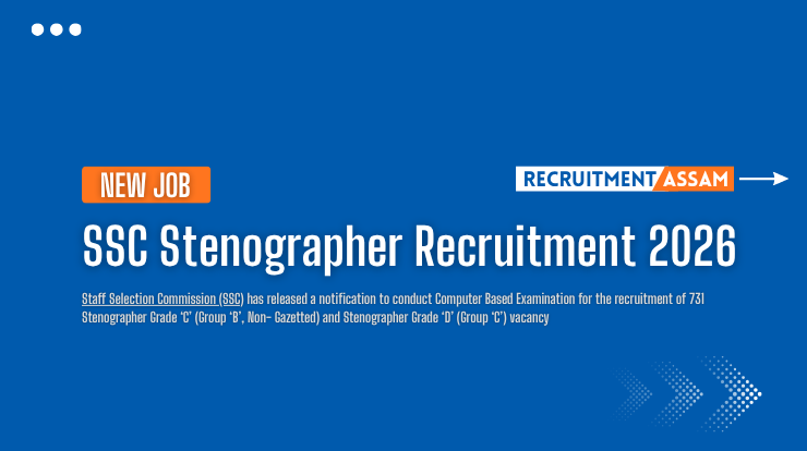 SSC Stenographer Recruitment 2026 – Online Apply for 731 Grade C & D Posts