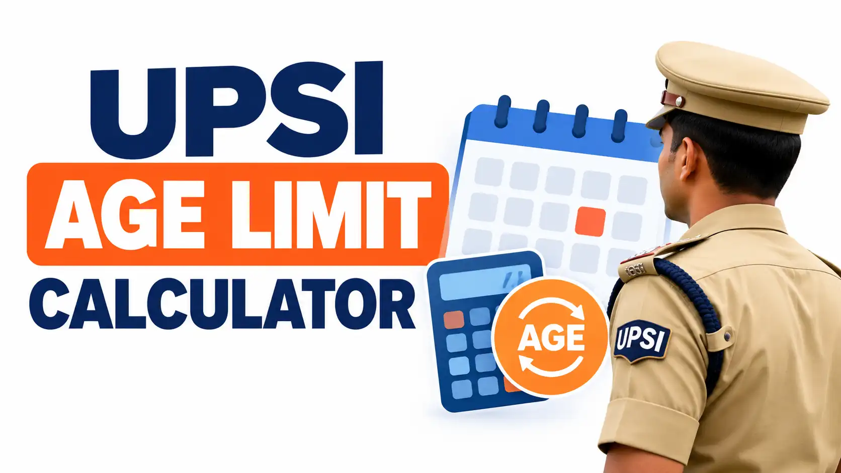 UPSI Age Limit Calculator | UP SI(Sub-Inspector) Age Eligibility Checker